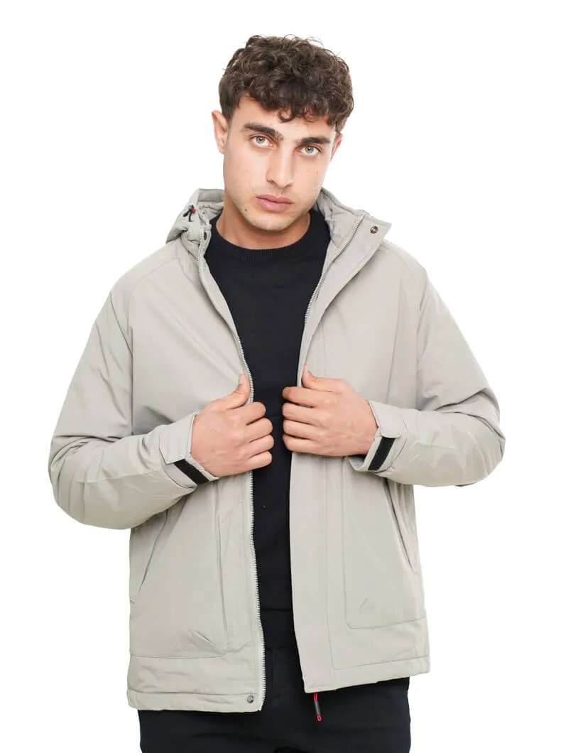 Blouson zippé à capuche